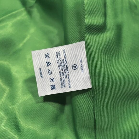 Lands End Pink Wool blend Tweed 2 Button Classic Twee Barbiecore Blazer 10 - Picture 6 of 16